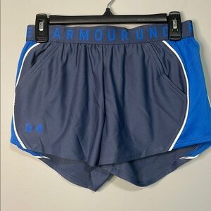 Under Armour Blue and White  Play Up 3.0 CB Shorts Size Small NEW